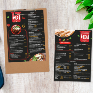 el tacuate menu mock